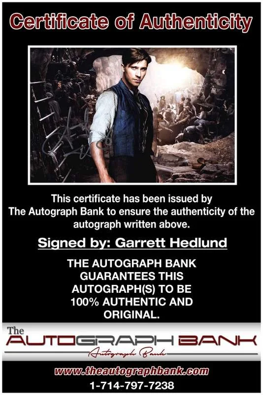 Garrett Hedlund — Garrett Hedlund authentic signed celebrity 10x15 photo W/Cert Autographed A0003, изображение 2