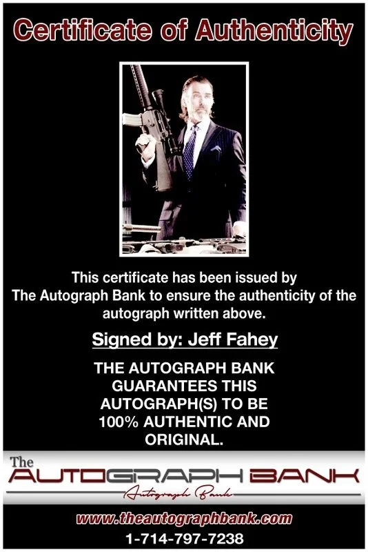 Jeff Fahey — Jeff Fahey authentic signed celebrity 10x15 photo W/Cert Autographed Y3, изображение 2