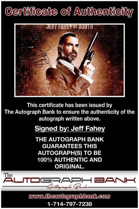 Jeff Fahey — Jeff Fahey authentic signed celebrity 10x15 photo W/Cert Autographed Y6, изображение 2