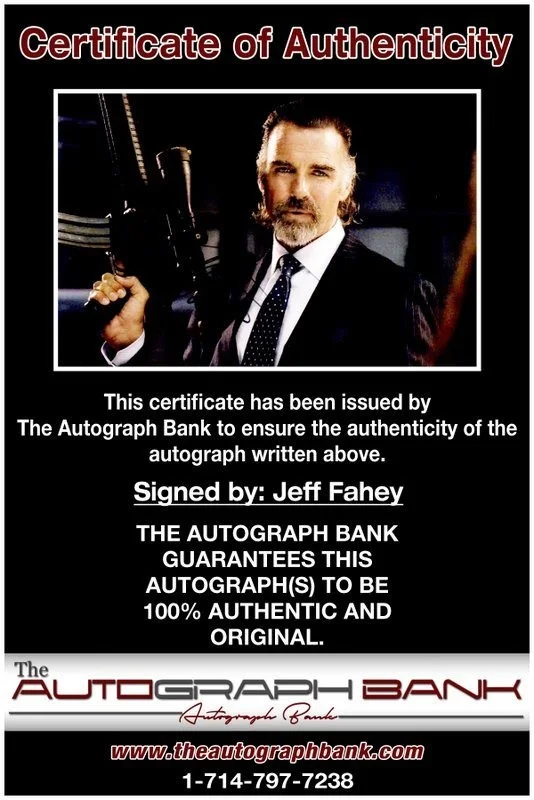 Jeff Fahey — Jeff Fahey authentic signed celebrity 10x15 photo W/Cert Autographed Y1, изображение 2
