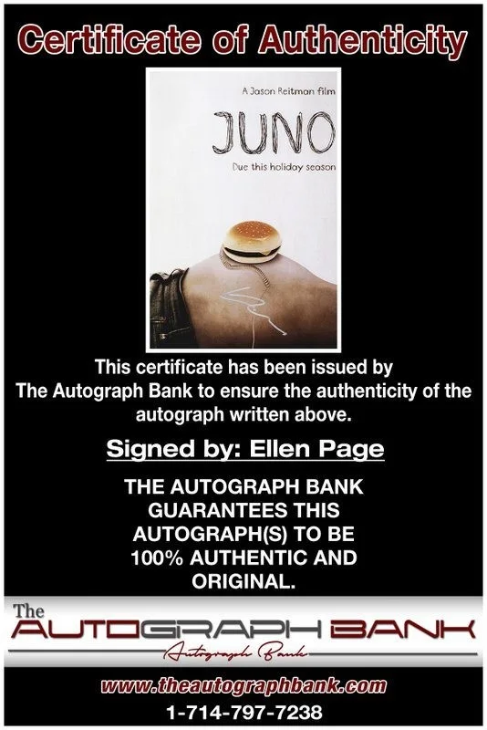 Ellen Page — Ellen Page authentic signed celebrity 10x15 photo W/Cert Autographed Y1, изображение 2