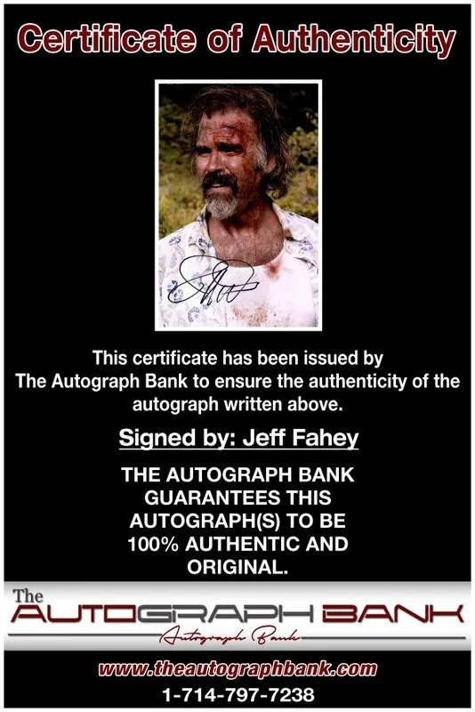 Jeff Fahey — Jeff Fahey authentic signed celebrity 10x15 photo W/Cert Autographed Y4, изображение 2