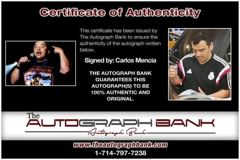 Carlos Mencia — Carlos Mencia authentic signed celebrity 10x15 photo W/Cert Autographed Y14, image 2