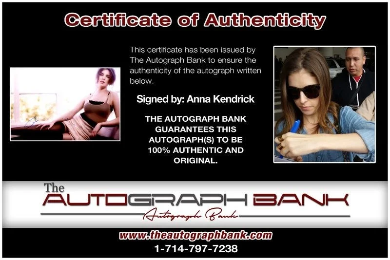 Anna Kendrick — Anna Kendrick authentic signed celebrity 10x15 photo W/Cert Autographed Y5, image 2