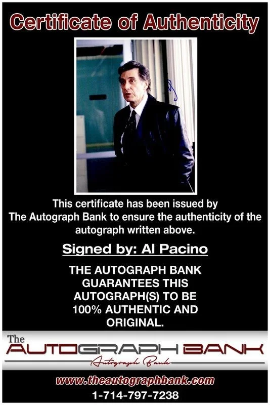 Al Pacino — Al Pacino authentic signed celebrity 10x15 photo W/Certificate Autographed (Y3), изображение 2