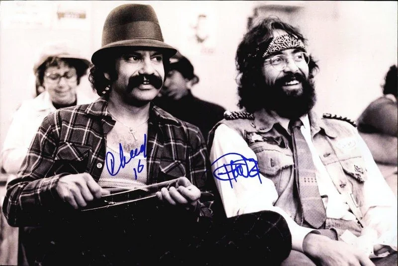 Cheech & Chong — Cheech & Chong authentic signed celebrity 10x15 photo W/Cert Autographed Y6