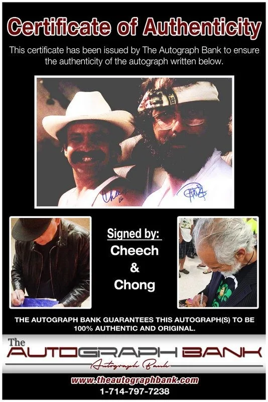 Cheech, Chong — Cheech & Chong authentic signed celebrity 10x15 photo W/Cert Autographed Y1, изображение 2