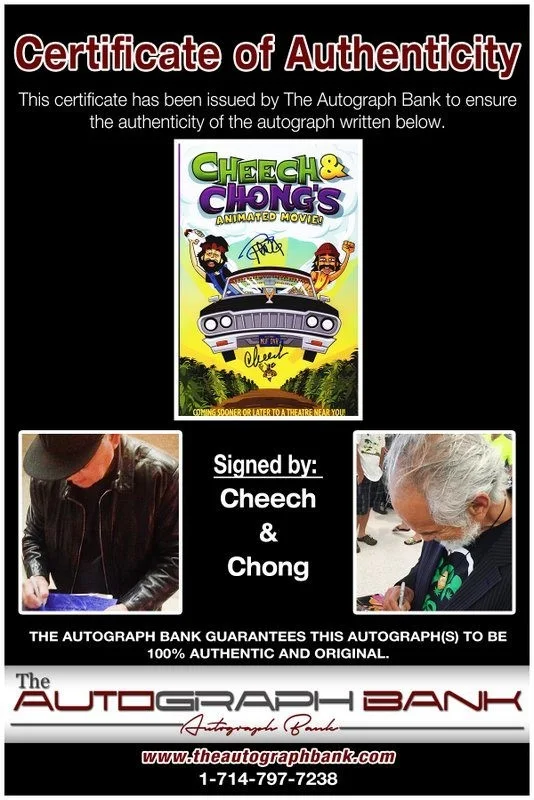 Cheech, Chong — Cheech & Chong authentic signed celebrity 10x15 photo W/Cert Autographed Y3, image 2