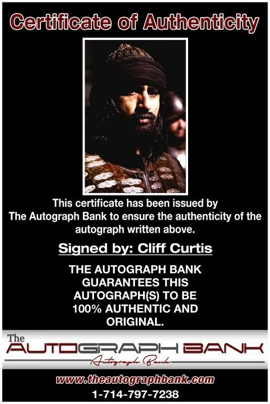Cliff Curtis — Cliff Curtis authentic signed celebrity 10x15 photo W/Cert Autographed Y2, изображение 2