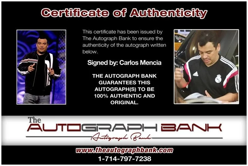 Carlos Mencia — Carlos Mencia authentic signed celebrity 10x15 photo W/Cert Autographed Y19, изображение 2
