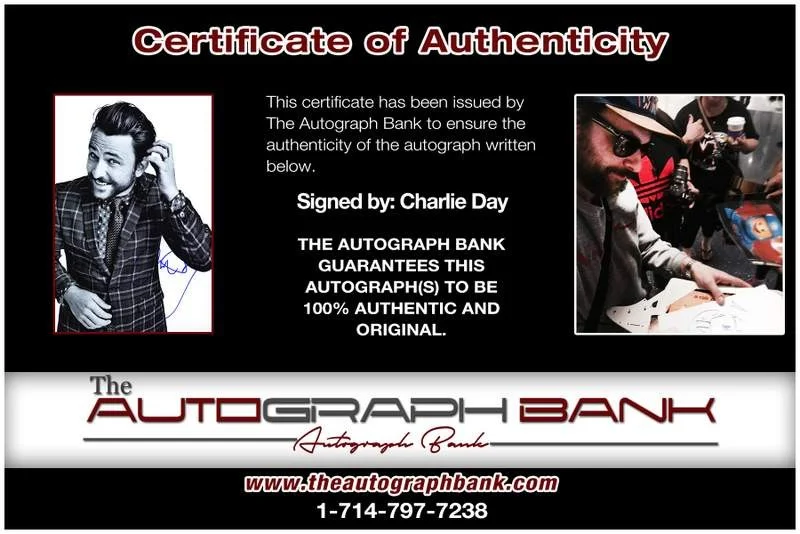 Charlie Day — Charlie Day authentic signed celebrity 10x15 photo W/Cert Autographed A0004, изображение 2