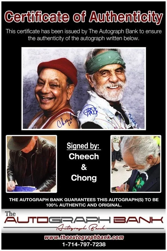 Cheech, Chong — Cheech & Chong authentic signed celebrity 10x15 photo W/Cert Autographed Y4, изображение 2