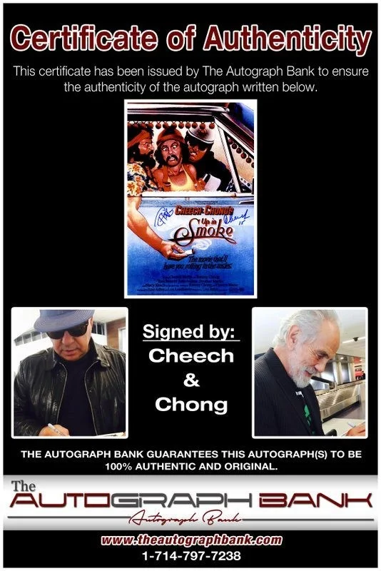 Cheech, Chong — Cheech & Chong authentic signed celebrity 10x15 photo W/Cert Autographed Y9, изображение 2