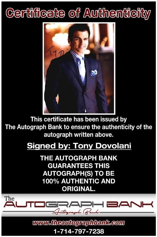 Tony Dovolani — Tony Dovolani authentic signed celebrity 8X10 photo W/Cert Autographed 132716b1, image 2