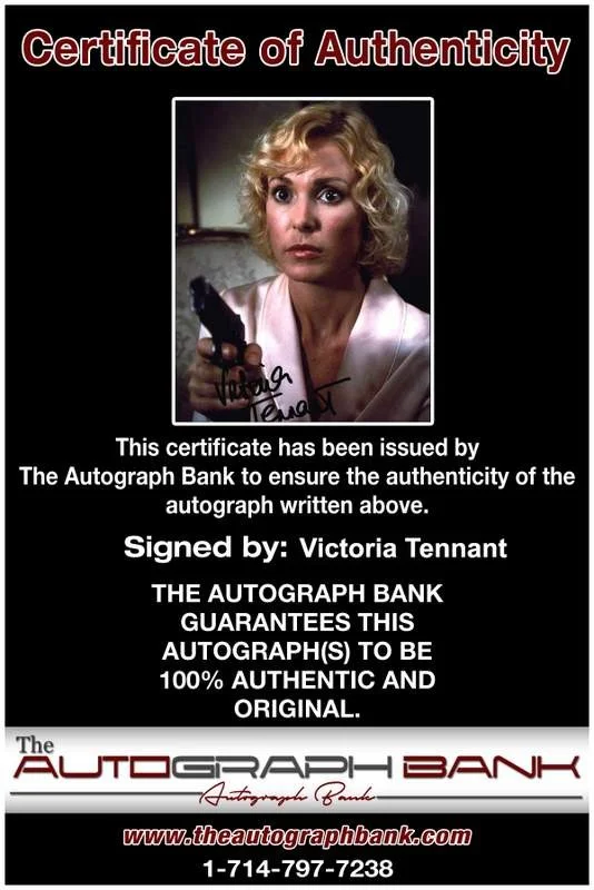 Victoria Tennant — Victoria Tennant signed celebrity 8x10 photo W/Cert Autograph 0766, изображение 2