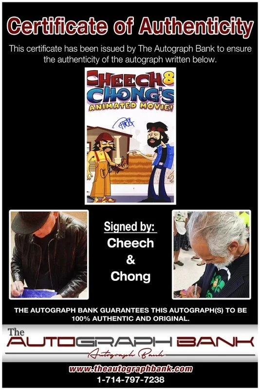 Cheech, Chong — Cheech & Chong authentic signed celebrity 10x15 photo W/Cert Autographed Y2, image 2