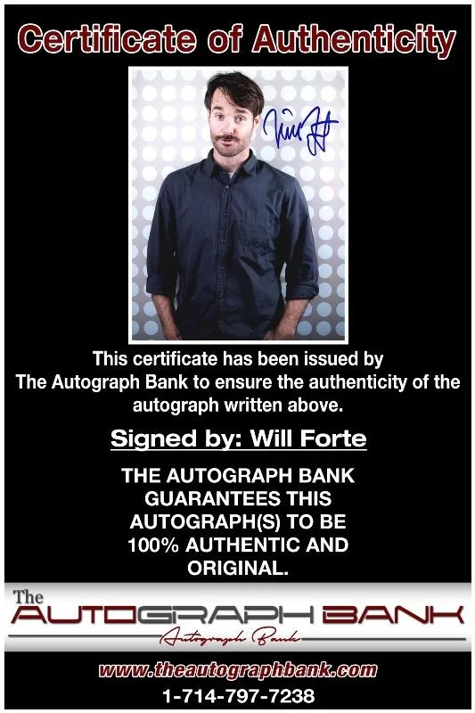 Will Forte — Will Forte authentic signed celebrity 8X10 photo W/Cert Autographed 132716f1, изображение 2