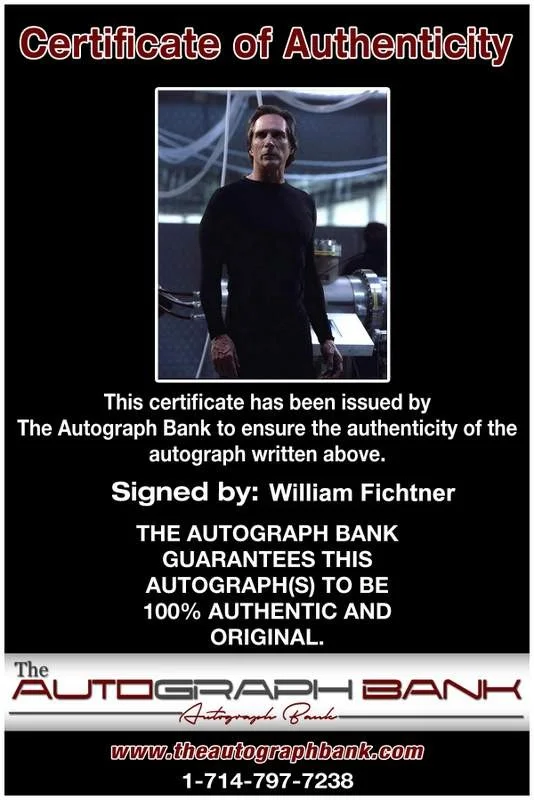 William Fichtner — William Fichtner signed celebrity 8x10 photo W/Cert Autograph 0772, image 2