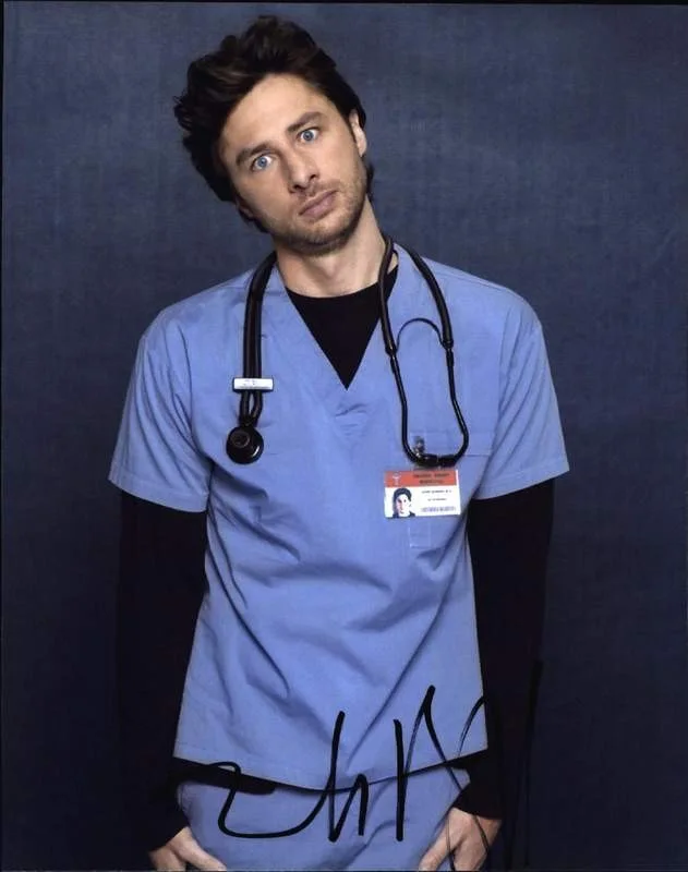 Zach Braff — Zach Braff signed celebrity 8x10 photo W/Cert Autograph 0780