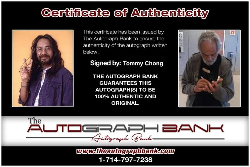 Tommy Chong — Tommy Chong signed celebrity 8x10 photo W/Certificate (Y3), изображение 2
