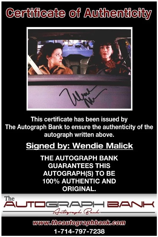Wennie Malick — Wennie Malick authentic signed celebrity 8X10 photo W/Cert Autographed 132716e1, изображение 2