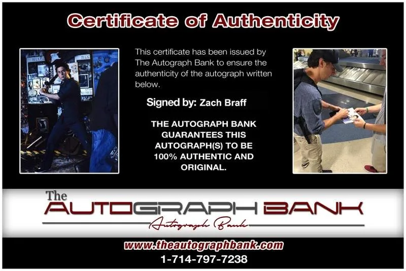Zach Braff — Zach Braff signed celebrity 8x10 photo W/Cert Autograph 0781, изображение 2