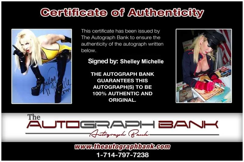 Shelley Michelle — Shelley Michelle signed celebrity 8x10 photo W/Cert Autograph 0694, изображение 2