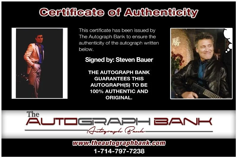 Steven Bauer — Steven Bauer authentic signed celebrity 8x10 photo W/Cert Autographed 132716e1, изображение 2