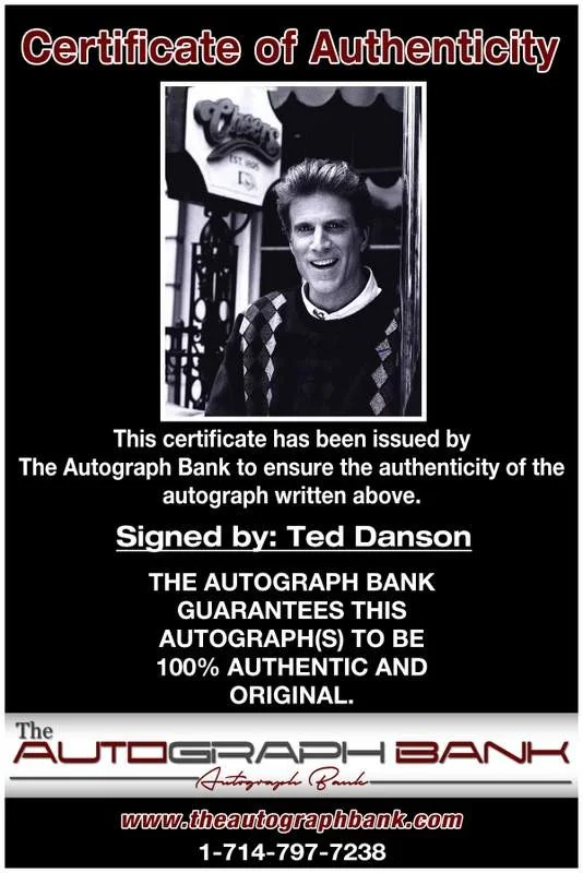Ted Danson — Ted Danson authentic signed celebrity 8x10 photo W/Cert Autographed A0002, image 2