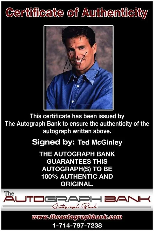 Ted Mcginley — Ted Mcginley signed celebrity 8x10 photo W/Cert Autograph 0731, изображение 2
