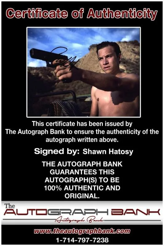 Shawn Hatosy — Shawn Hatosy signed celebrity 8x10 photo W/Cert Autograph 0690, image 2