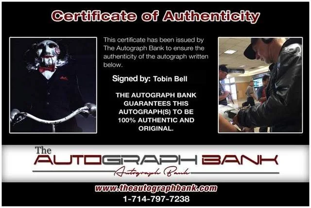 Tobin Bell — Tobin Bell authentic signed celebrity 8x10 photo W/Cert Autographed (B0738), image 2