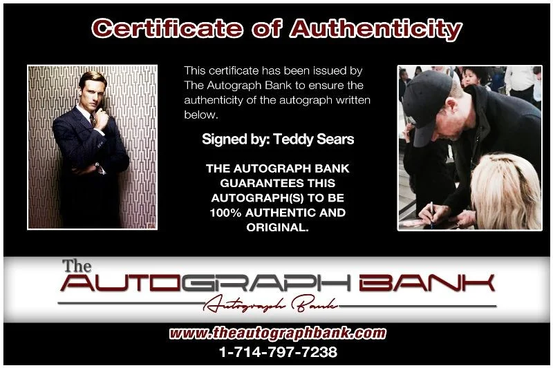 Teddy Sears — Teddy Sears authentic signed celebrity 8X10 photo W/Cert Autographed 132516b1, изображение 2