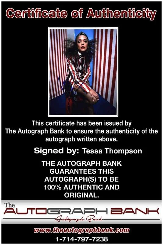 Tessa Thompson — Tessa Thompson signed celebrity 8x10 photo W/Cert Autograph 0381, image 2