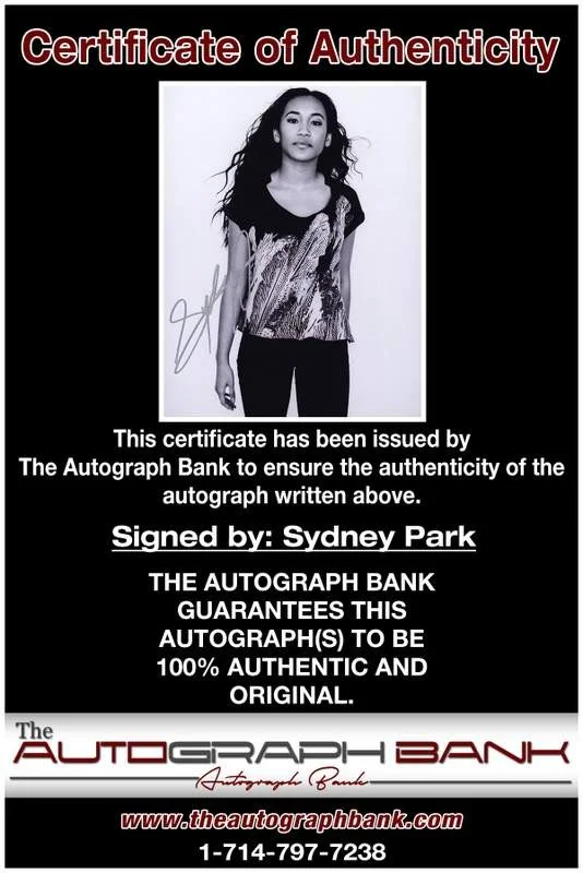 Sydney Park — Sydney Park authentic signed celebrity 8x10 photo W/Cert Autographed A0001, image 2