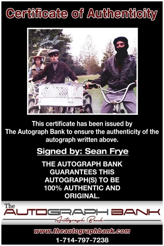 Sean Frye — Sean Frye authentic signed celebrity 8x10 photo W/Cert Autographed A0001, image 2