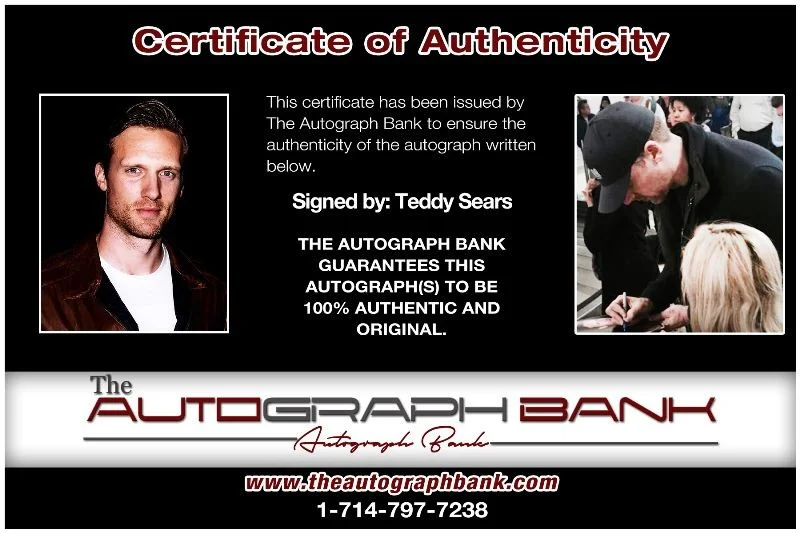 Teddy Sears — Teddy Sears authentic signed celebrity 8X10 photo W/Cert Autographed 132516c1, изображение 2