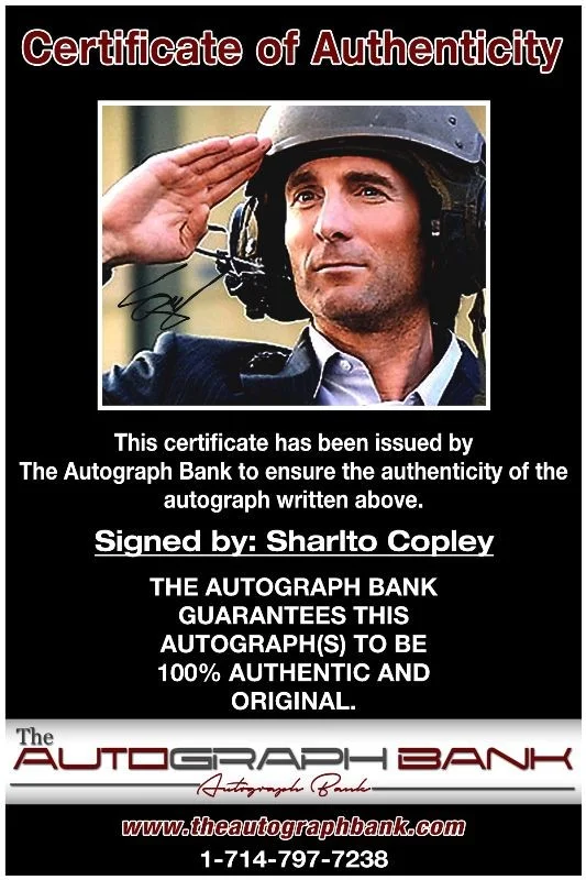 Sharlto Copley — Sharlto Copley authentic signed celebrity 8x10 photo W/Cert Autographed 132716a1, image 2