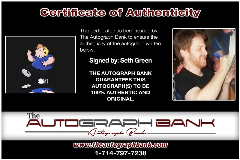 Seth Green — Seth Green authentic signed celebrity 8x10 photo W/Cert Autographed 132716p1, изображение 2