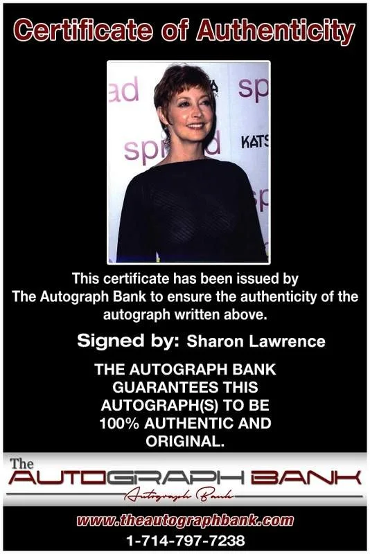 Sharon Lawrence — Sharon Lawrence signed celebrity 8x10 photo W/Cert Autograph 0685, image 2