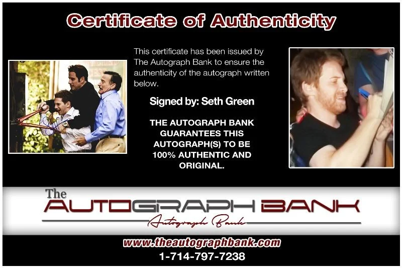 Seth Green — Seth Green authentic signed celebrity 8x10 photo W/Cert Autographed 132716f1, изображение 2