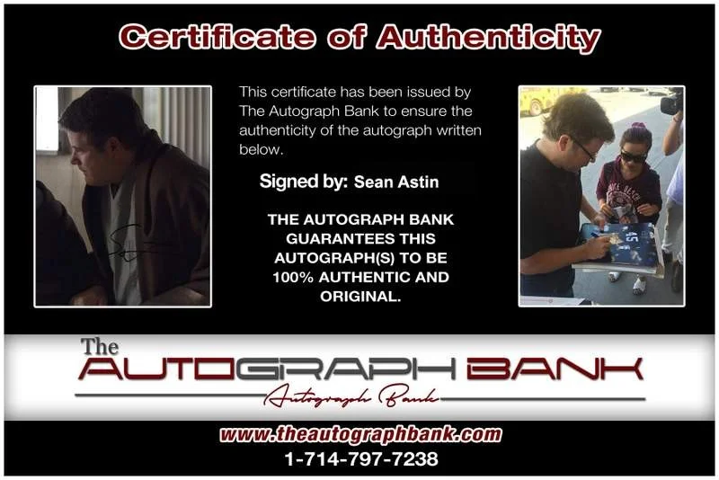 Sean Astin — Sean Astin signed celebrity 8x10 photo W/Cert Autograph 0669, image 2