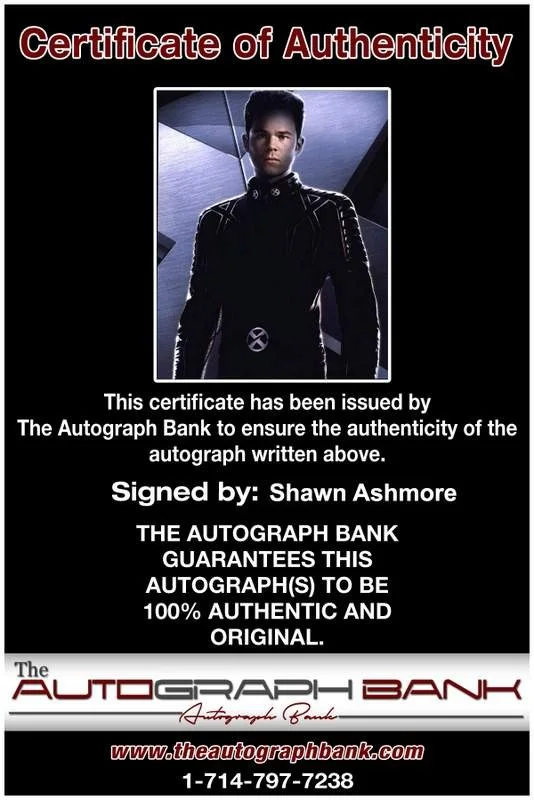 Shawn Ashmore — Shawn Ashmore signed celebrity 8x10 photo W/Cert Autograph 0689, изображение 2