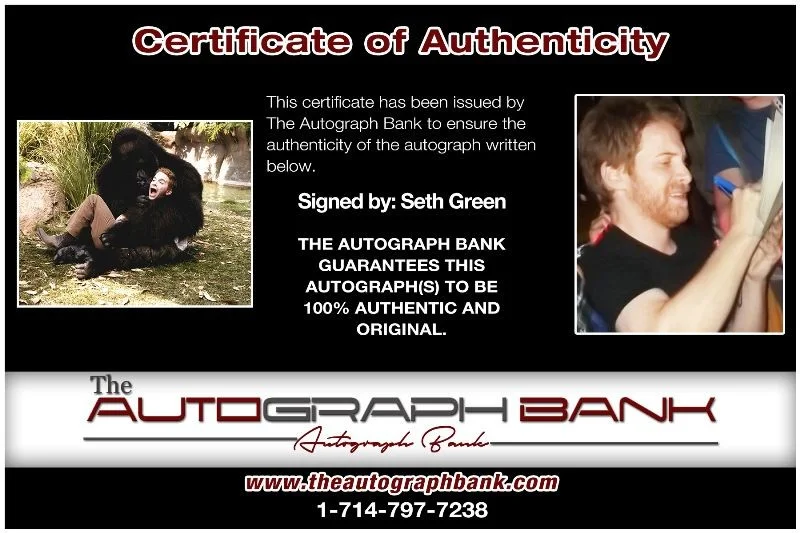 Seth Green — Seth Green authentic signed celebrity 8x10 photo W/Cert Autographed 132716g1, image 2