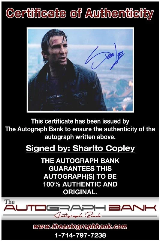 Sharlto Copley — Sharlto Copley authentic signed celebrity 8x10 photo W/Cert Autographed 132716b1, image 2