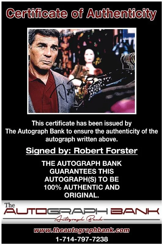 Robert Forster — Robert Forster authentic signed celebrity 8x10 photo W/Cert Autographed 132716a1, изображение 2