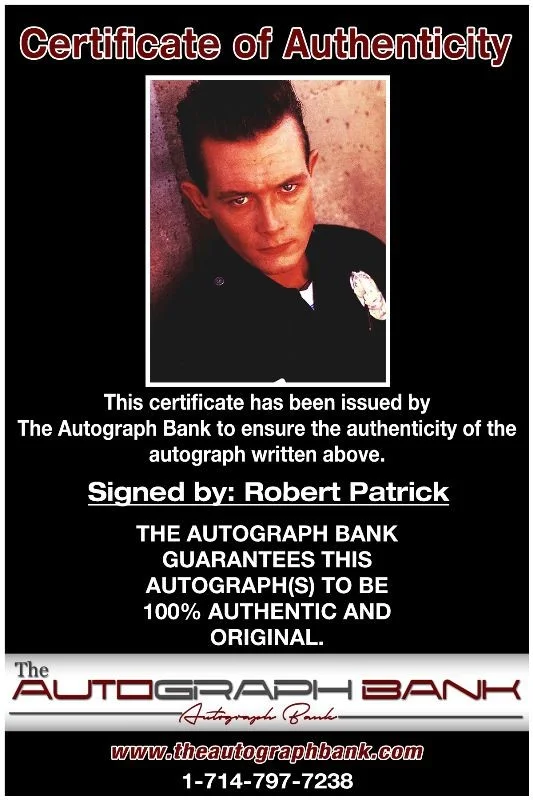 Robert Patrick — Robert Patrick authentic signed celebrity 8x10 photo W/Cert Autographed 132716b1, image 2