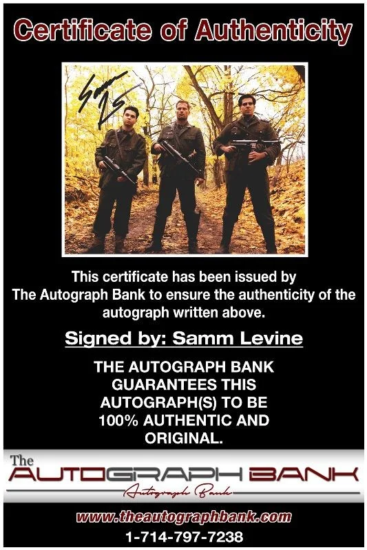 Samm Levine — Samm Levine authentic signed celebrity 8x10 photo W/Cert Autographed 132716a1, image 2