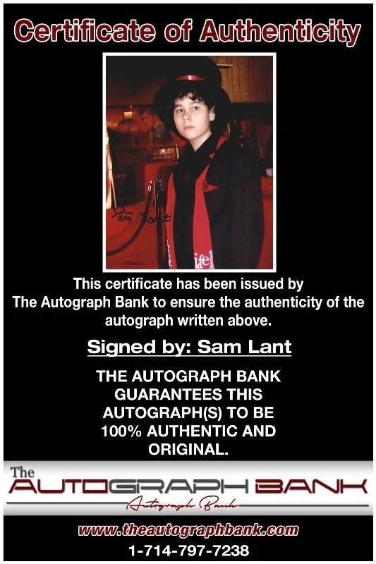 Sam Lant — Sam Lant authentic signed celebrity 8x10 photo W/Cert Autographed 132716b1, image 2