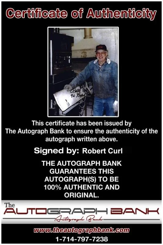 Robert Curl — Robert Curl signed celebrity 8x10 photo W/Cert Autograph 0626, изображение 2